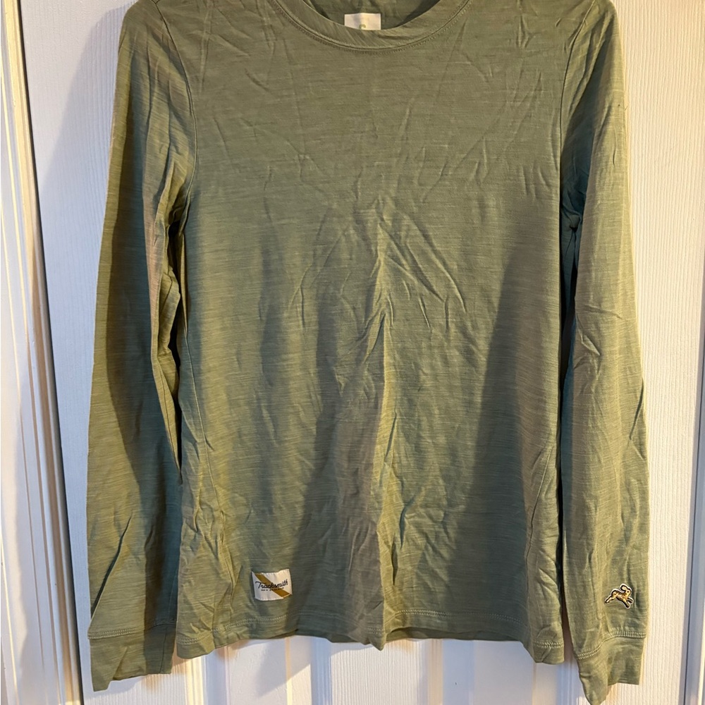 Tracksmith Green Long Sleeve Tee